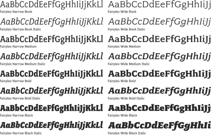 Fairplex Font Preview