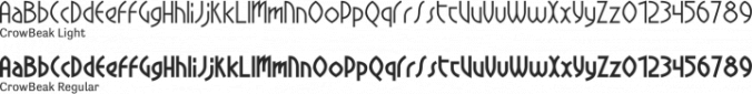 CrowBeak Font Preview