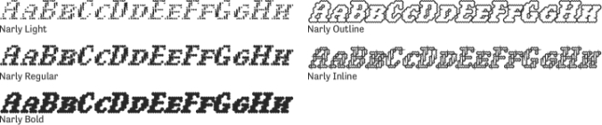 Narly Font Preview