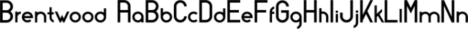 Brentwood Font Preview