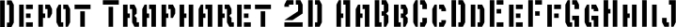 Depot Trapharet 2D Font Preview