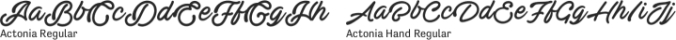 Actonia Font Preview
