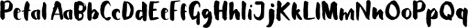 Petal Font Preview