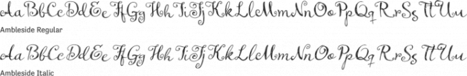 Ambleside Font Preview