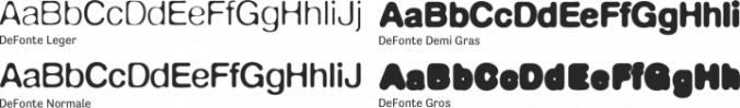 DeFonte Font Preview