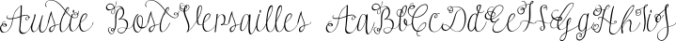 Austie Bost Versailles Font Preview