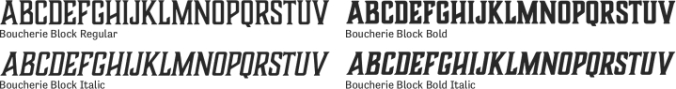 Boucherie Block Font Preview