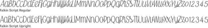 Falkin Script Font Preview