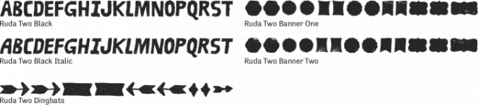 Ruda Two Font Preview