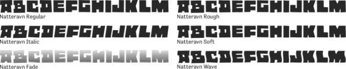Natteravn Font Preview