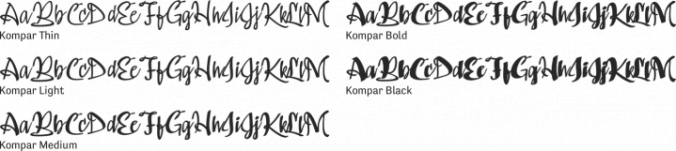 Kompar Font Preview