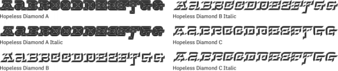 Hopeless Diamond Font Preview