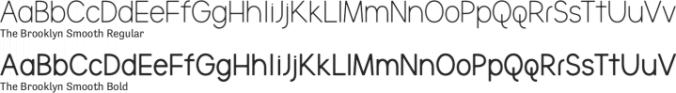 The Brooklyn Smooth Font Preview