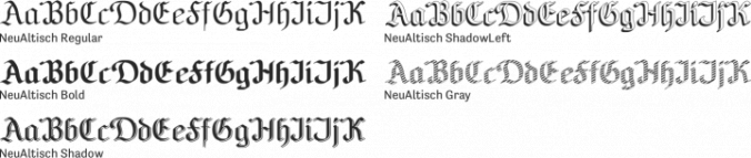NeuAltisch Font Preview