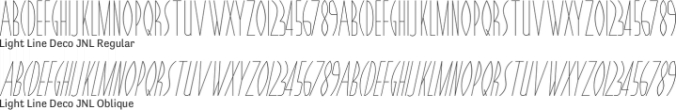 Light Line Deco Font Preview