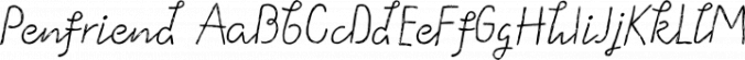 Penfriend Font Preview