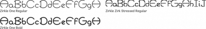 Zirkle Font Preview