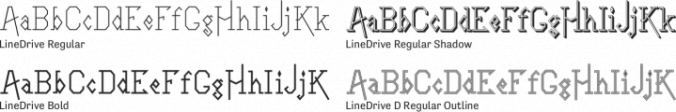 LineDrive Font Preview