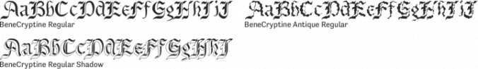 BeneCryptine Font Preview