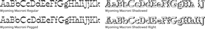 Wyoming Macroni Font Preview