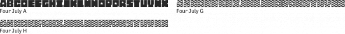 Four July Font Preview