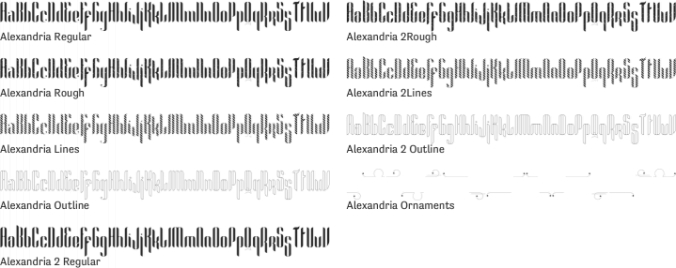 Alexandria Font Preview