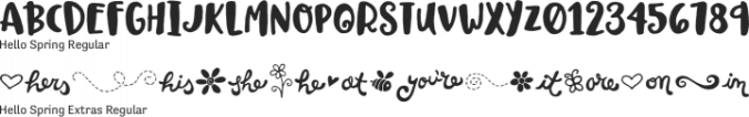 [Spring Vibes] April Font Preview