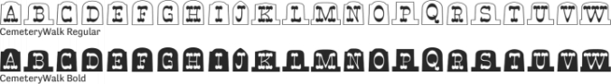 CemeteryWalk Font Preview