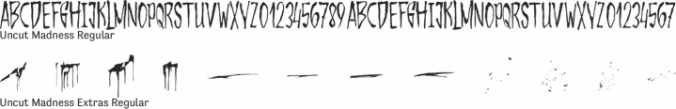 Uncut Madness Font Preview