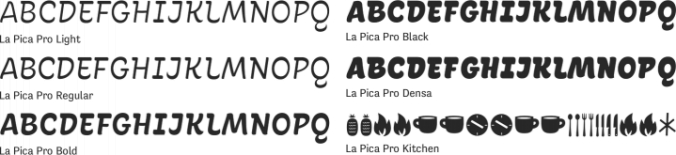 La Pica Pro Font Preview