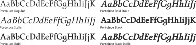 Portoluce Font Preview