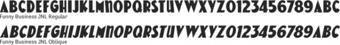 Funny Business JNL Font Preview