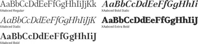 XAabced Font Preview