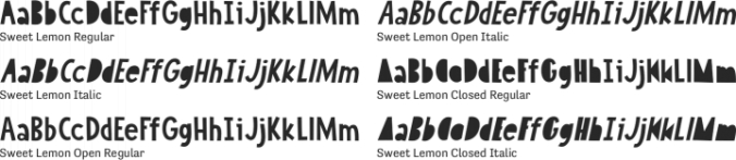 Sweet Lemon Font Preview