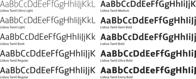 Lisboa Tamil Font Preview