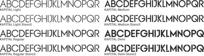 KAPITAL Font Preview