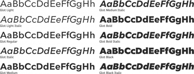 Glot Font Preview