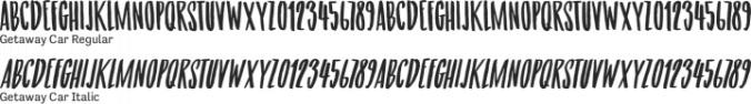 Getaway Car Font Preview