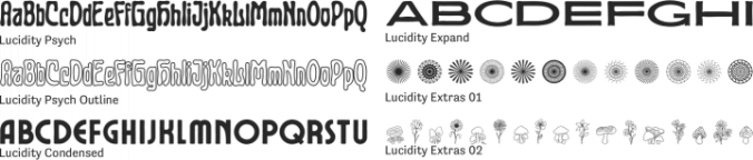 Lucidity Font Preview