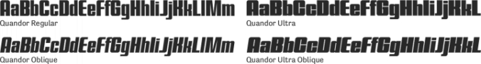Quandor Font Preview