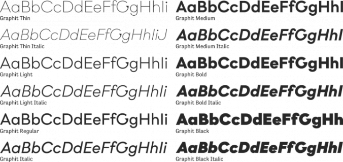 Graphit Font Preview