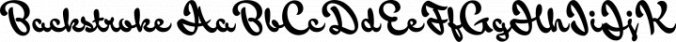 Backstroke Font Preview