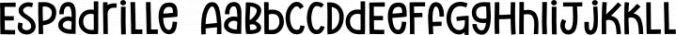 Espadrille Font Preview