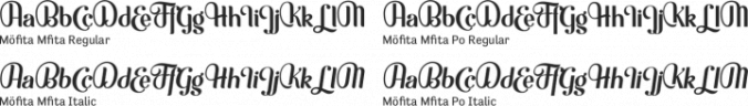 Möfita Font Preview