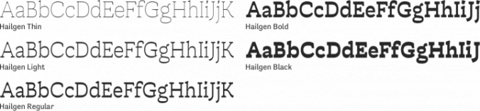 Hailgen Font Preview