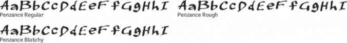 Penzance Font Preview