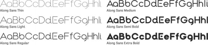 Along Sans Font Preview