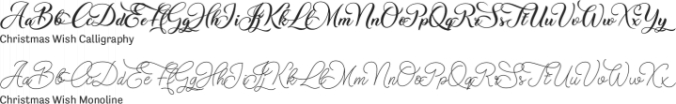 Christmas Wish Font Preview