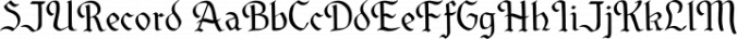 SJURecord Font Preview