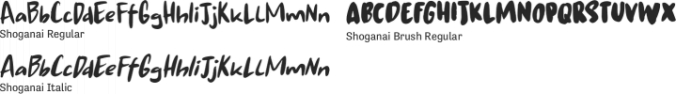 Shoganai Font Preview